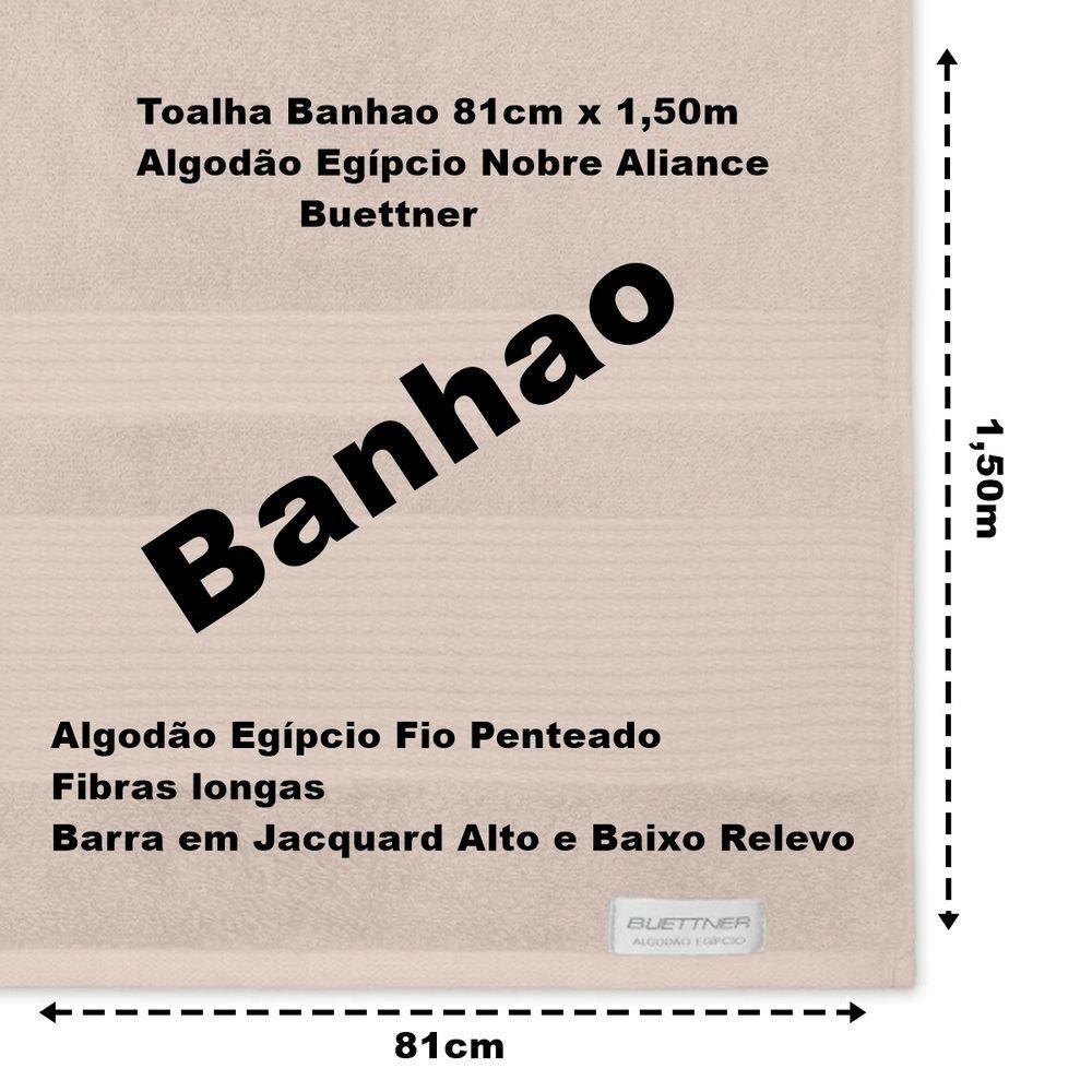 Jogo De Toalha Buettner Algodão Egípcio Nobre 5 Peças Aliance Palha - 4