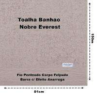 Toalha Banhão Buettner Nobre 100% Algodão Fio Penteado Everest 81cm X 150m Bege - 4