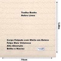Toalha Banho Buettner Nobre 100% Algodão Fio Penteado Línea 70cm X 1,40m Pérola - 3