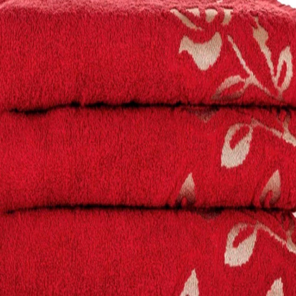 Toalha De Banho Lmpeter Guadalupe 75cm X 150cm Sangria - 03 Unidades - 2