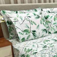 Kit Cobre Leito Colcha E Lençol Topázio King Dupla Face 7 Peças - Esmeralda - 100% Poliéster - 3