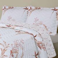 Kit Cobre Leito Colcha Topázio King Dupla Face 3 Peças - Bordô - 100% Poliéster - 2