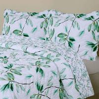 Kit Cobre Leito Colcha Topázio King Dupla Face 3 Peças - Esmeralda - 100% Poliéster - 3