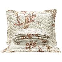 Kit Cobre Leito Colcha Topázio Queen Dupla Face 3 Peças - Bege - 100% Poliéster - 1