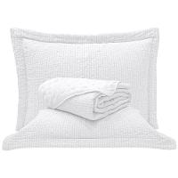 Kit Cobre Leito Colcha Pequim King Dupla Face 3 Peças - Branco - 100% Poliéster - 1