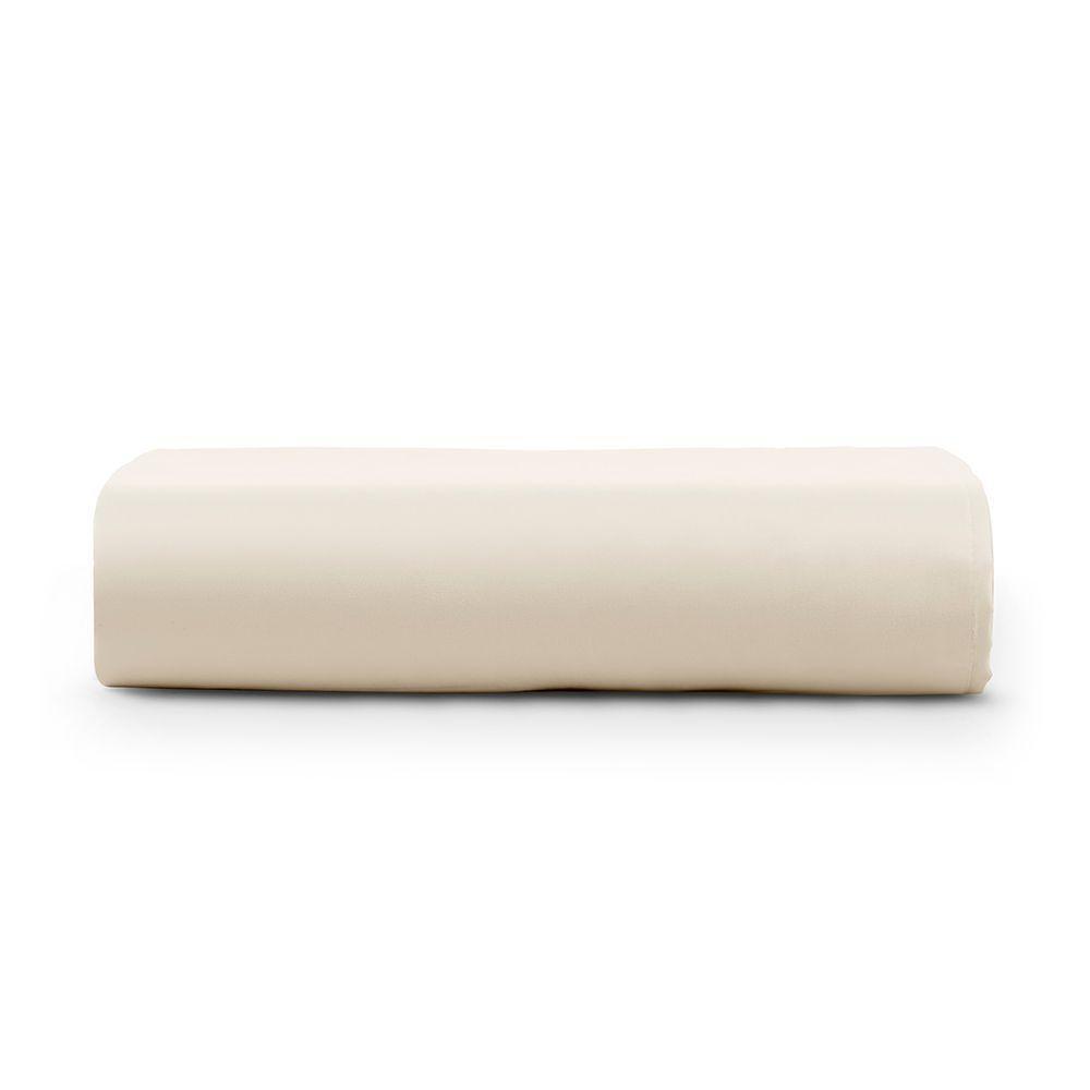 Lençol Solteiro Cintilante Percal 180 Fios Sem Elástico - Palha - 100% Algodão - 2