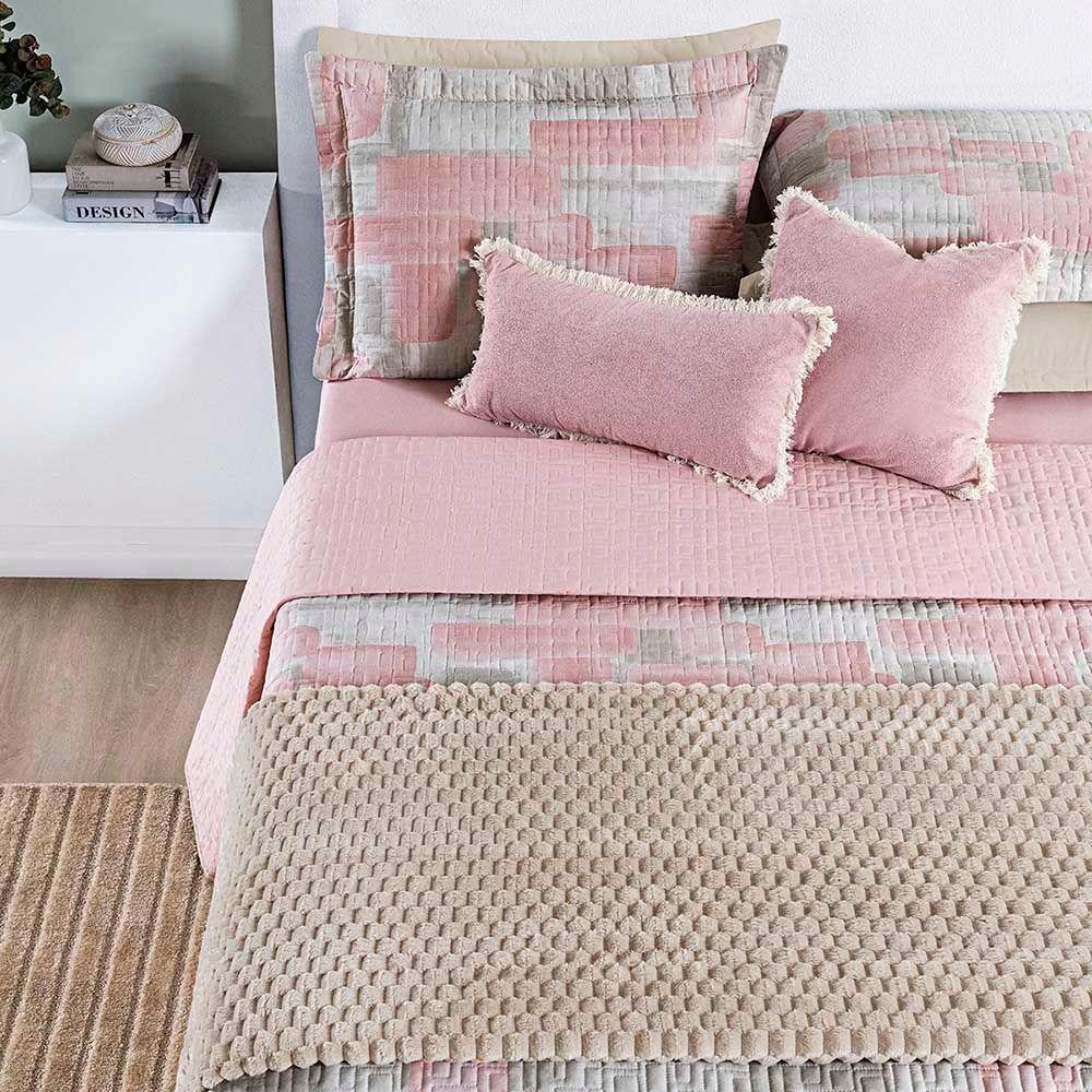 Cobre Leito Queen Sensuale 3 Peças Quadri - 80% Algodão 20% Poliéster - 4