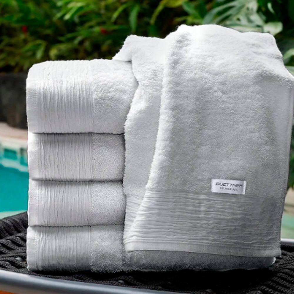 Toalha Banho Buettner Nobre 100% Algodão Fio Penteado Everest 70cm X 140m Prata - 3
