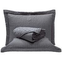 Kit Cobre Leito Colcha Pequim Queen Dupla Face 3 Peças - Cinza - 100% Poliéster - 1