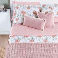 Cobre Leito King Sensuale 3 Peças Hortência - 80% Algodão 20% Poliéster