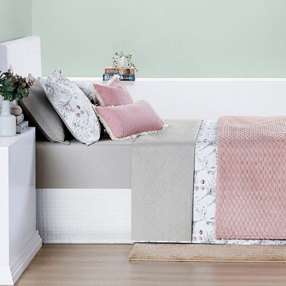 Cobre Leito Padrão Sensuale 3 Peças Protea - 80% Algodão 20% Poliéster - 3