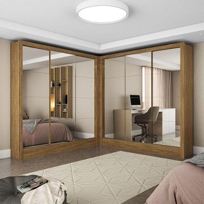 Closet Casal Duplo Fortaleza 6 Portas Premium 12 Prateleiras Cinamomo