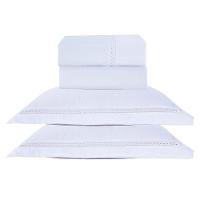 Jogo De Cama Lençol Queen Luxuria Percal 300 Fios 4 Peças - Branco - 100% Poliéster - 1