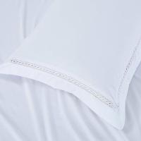 Jogo De Cama Lençol Queen Luxuria Percal 300 Fios 4 Peças - Branco - 100% Poliéster - 5