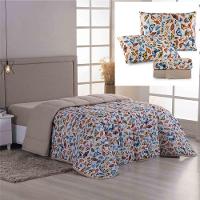 Coordenado Edredom E Lençol Queen Sonho Bom Em Malha 5 Peças - Avelã - 100% Algodão - 1