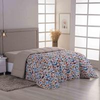 Edredom Coberdrom Sonho Bom Queen Em Malha - Avelã - 100% Algodão - 1