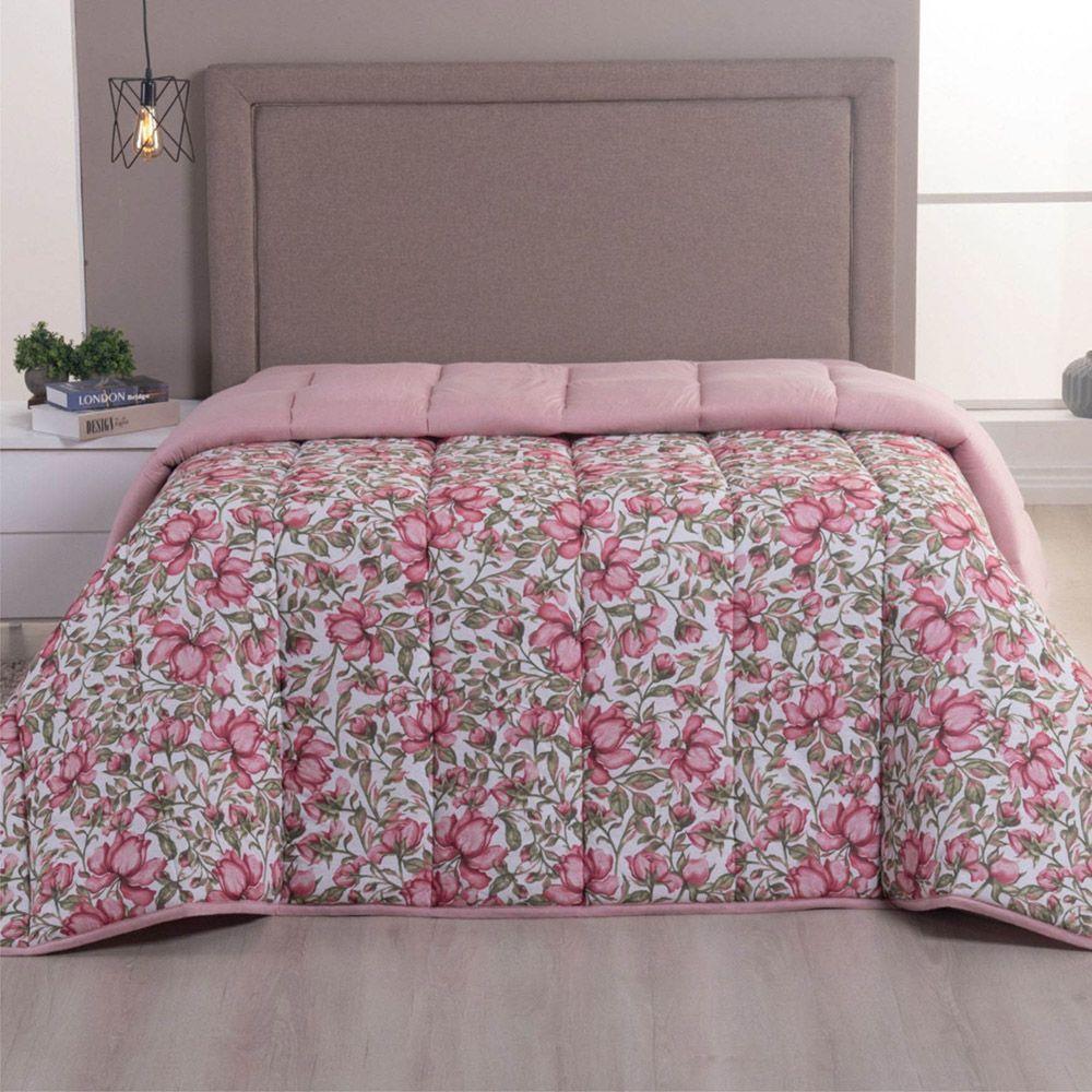 Edredom Coberdrom Sonho Bom King Em Malha - Rosê - 100% Algodão - 3