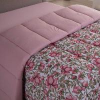 Edredom Coberdrom Sonho Bom King Em Malha - Rosê - 100% Algodão - 2