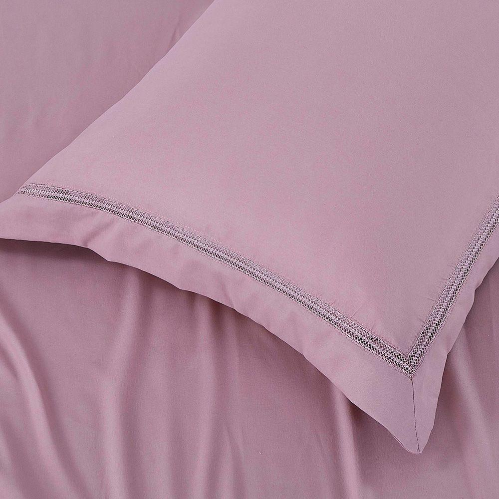 Jogo De Cama Lençol Queen Veraneio Percal 300 Fios 4 Peças - Bordô - 100% Poliéster - 5