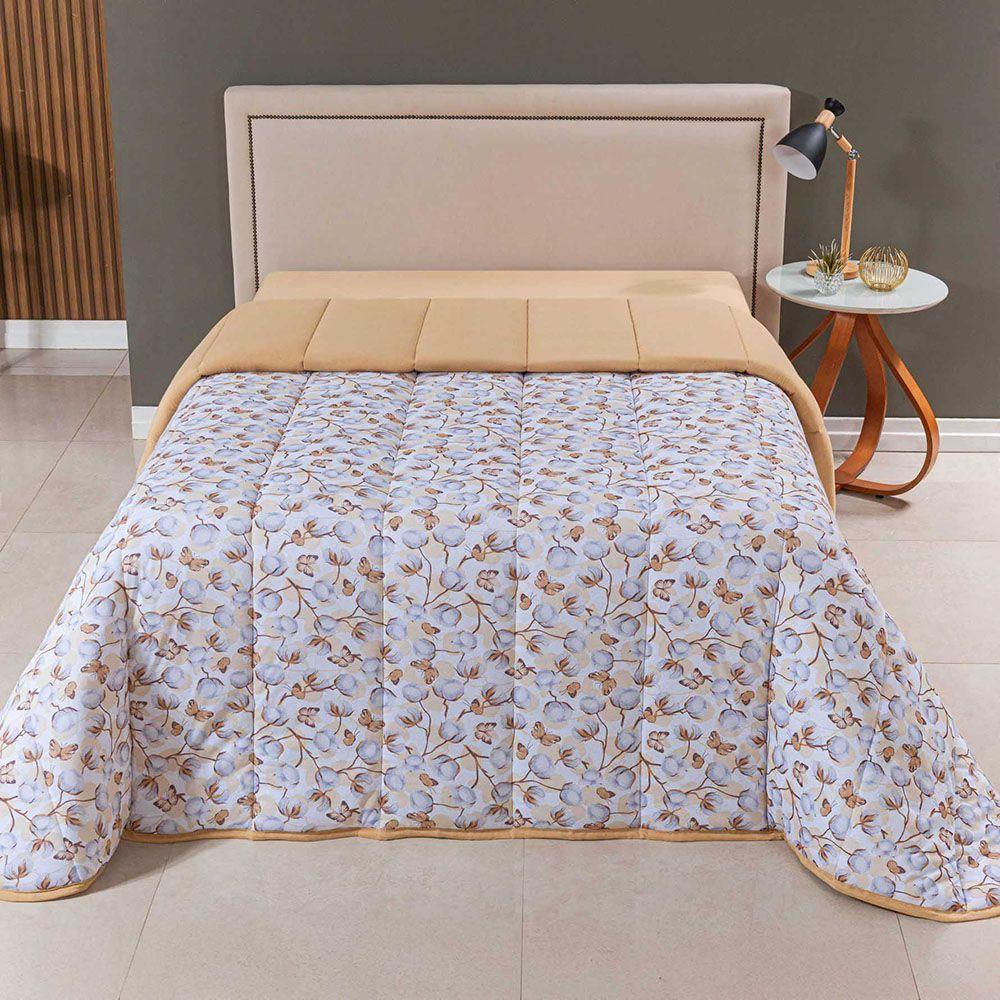 Edredom Coberdrom Sonho Bom King Em Malha - Amarelo - 100% Algodão - 2