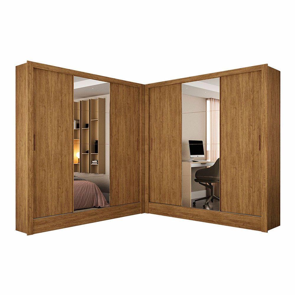 Closet Casal Duplo Fortaleza 6 Portas Plus 12 Prateleiras Cinamomo - 3