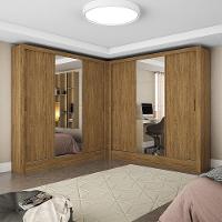 Closet Casal Duplo Fortaleza 6 Portas Plus 12 Prateleiras Cinamomo - 1