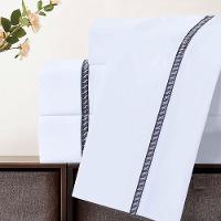 Jogo De Cama Lençol King Veraneio Percal 300 Fios 4 Peças - Branco - 100% Poliéster - 4