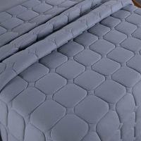 Cobre Leito Colcha Sereno King Em Malha - Cinza - 100% Algodão - 3