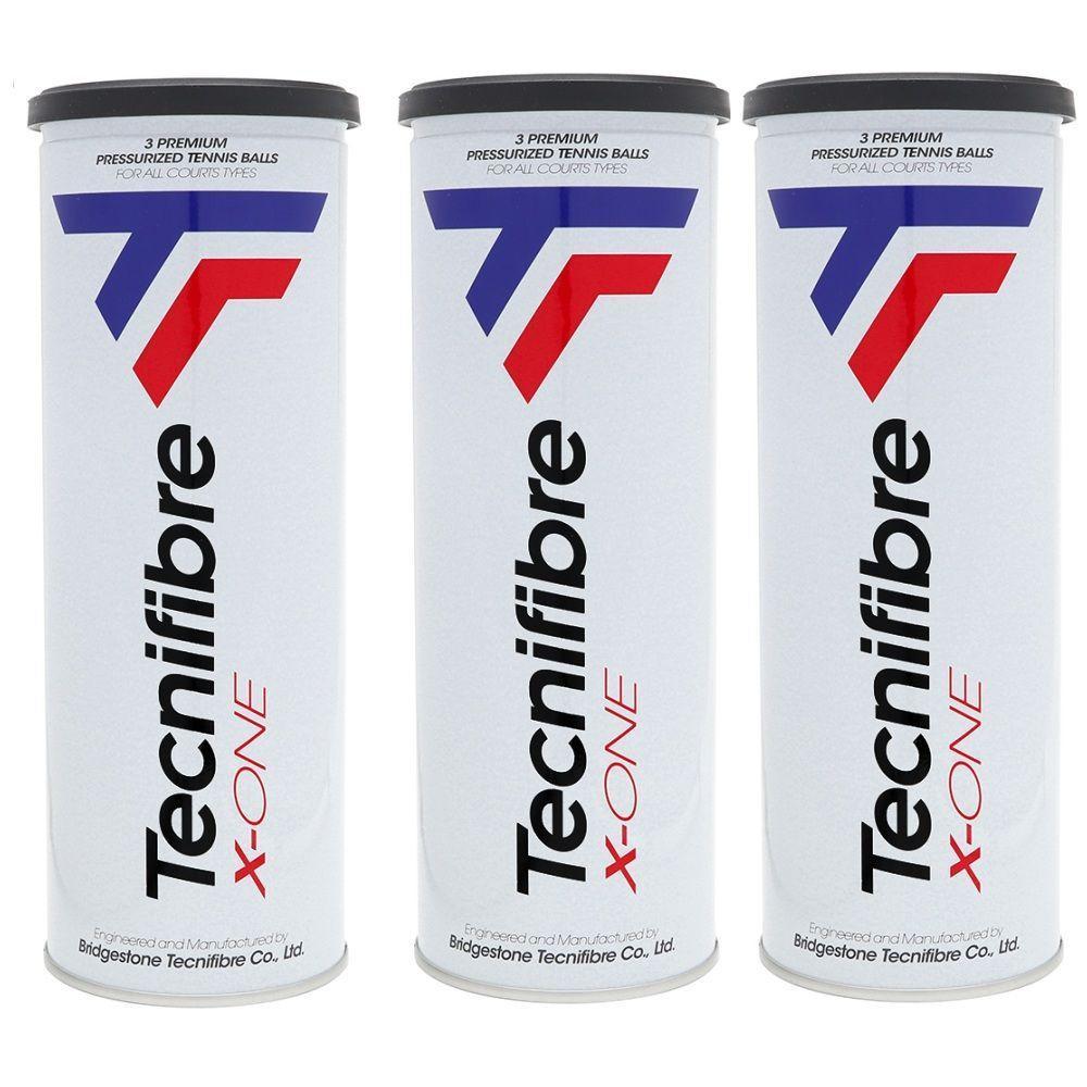 Bola Tênis Tecnifibre X One 3 Tubos Com 3 Bolas Perfornance - 1