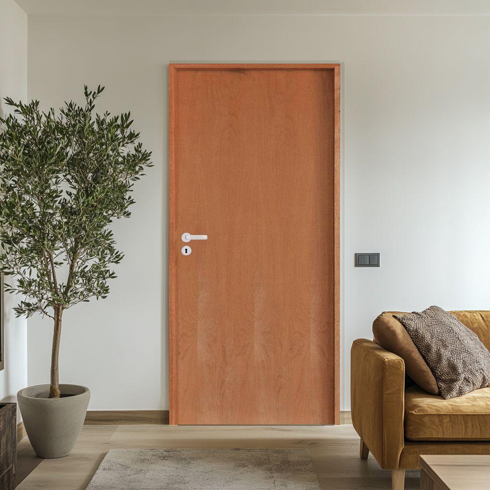 Kit Porta Lisa P.imbuia Batente Ecológico 14 Cm 72 X 2.10 Fech. Interna Stilo Lado Direito - Hale - 2