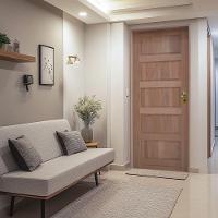 Kit Porta Trento 92 X 2.10 Batente 14 Cm Fechadura Externa Lado Esquerdo - Rodam - 3