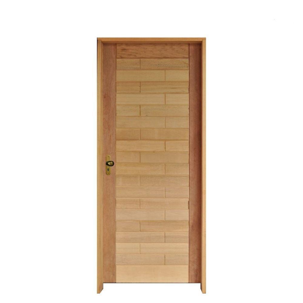 Kit Porta Roma Mista 82 X 2.10 Batente Misto 11 Cm Fechadura Externa Lado Direito - Rodam - 1