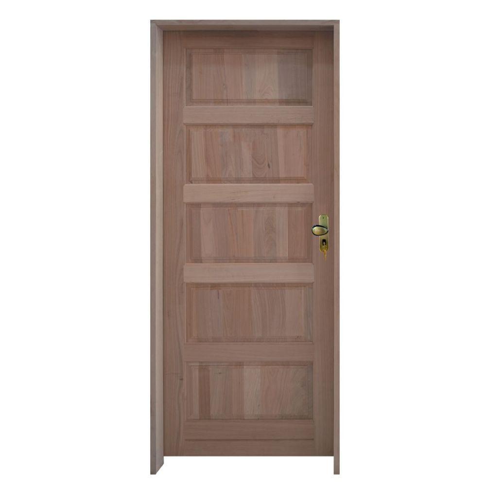 Kit Porta Trento 72 X 2.10 Batente 14 Cm Fechadura Externa Lado Esquerdo - Rodam - 1