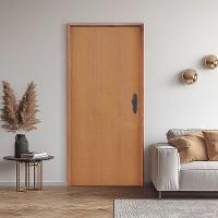 Kit Porta Lisa Padrão Imbuia 62 X 2.10 Batente Ecológico 11cm Fechadura Stam Lado Esquerdo - Hale - 2