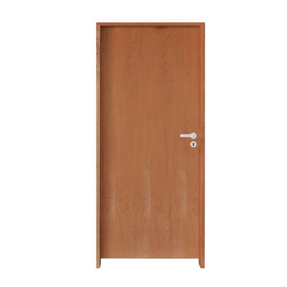 Kit Porta Lisa P.imbuia Batente Ecológico 11 Cm 62 X 2.10 Fech. Interna Stilo Lado Esquerdo - Hale - 1