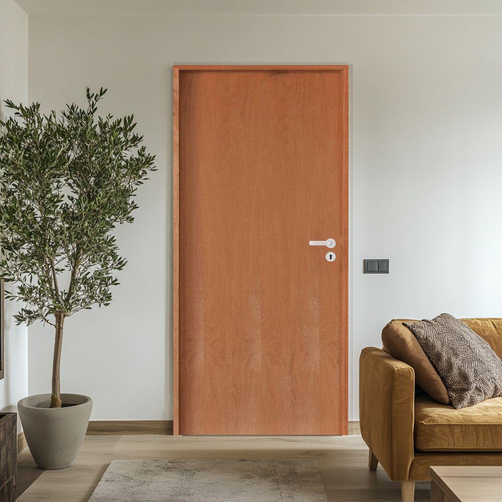 Kit Porta Lisa P.imbuia Batente Ecológico 11 Cm 62 X 2.10 Fech. Interna Stilo Lado Esquerdo - Hale - 2