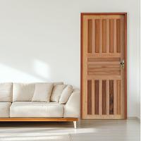 Kit Porta Americana Mista 70 X 2.10 Batente 11 Cm Fechadura Externa Lado Esquerdo - Rodam - 2