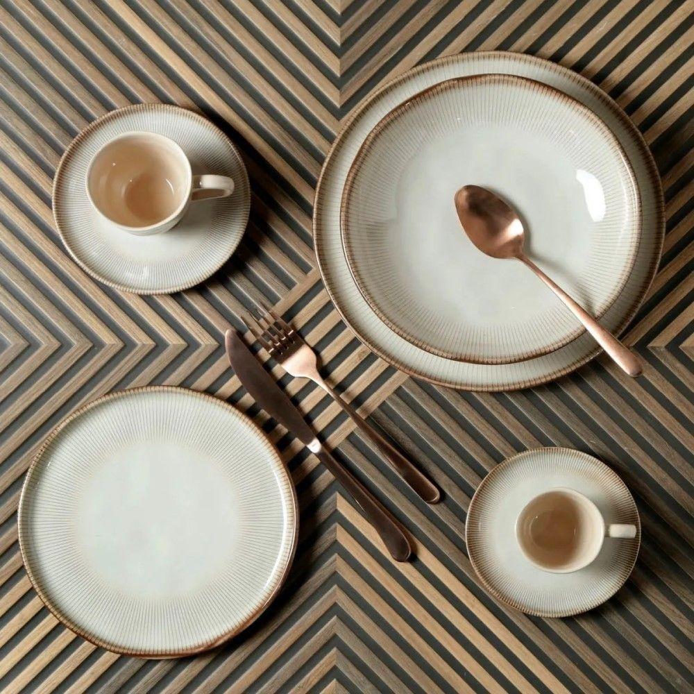 Conjunto De Pratos Rasos 06 Peças Bio Raio Porto Brasil - 3