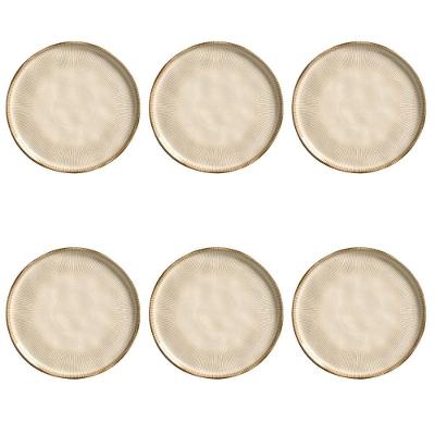 Conjunto De Pratos Rasos 06 Peças Bio Raio Porto Brasil