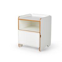 Mesa De Cabeceira 1 Gaveta Com Nicho Cindy - Branco - 1