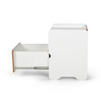 Mesa De Cabeceira 1 Gaveta Com Nicho Cindy - Branco - 7