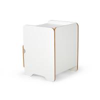 Mesa De Cabeceira 1 Gaveta Com Nicho Cindy - Branco - 9