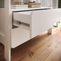 Armário Estante Multiuso 4 Prateleiras E 2 Gavetas Elvis - Branco - 6