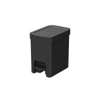 Lixeira Com Pedal Trium 6 L Preto Ou - 1