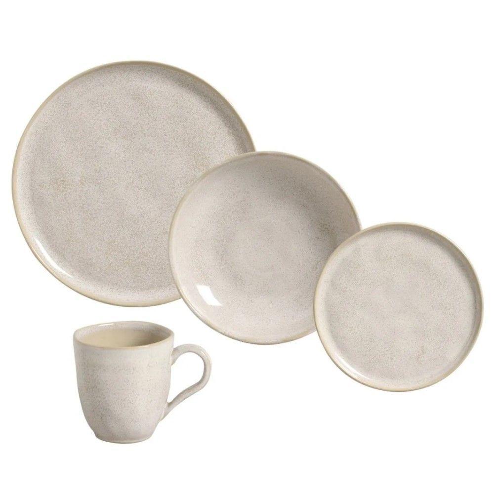 Aparelho De Jantar 16 Peças Bio Latte Porto Brasil - 1