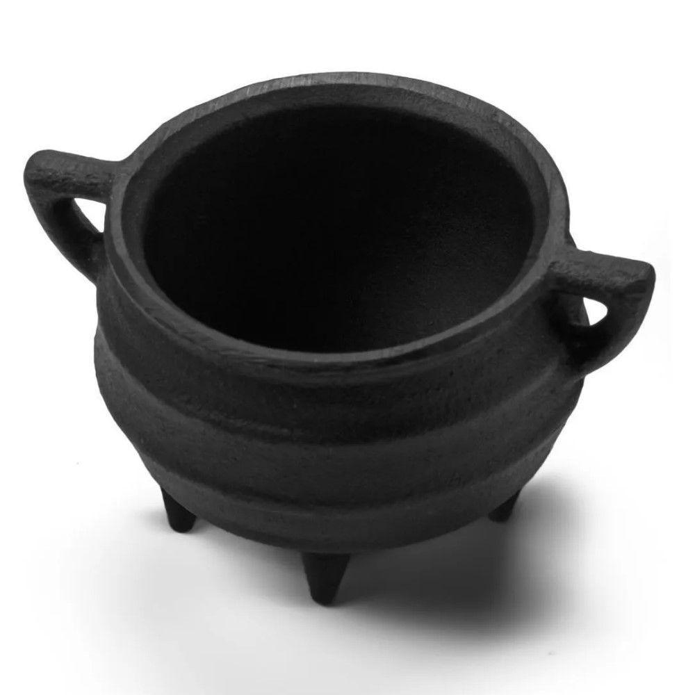 Kit 4 Caldeirões Tripé Miniatura 6 Cm 100ml Em Ferro Fundido Panela Mineira - 2