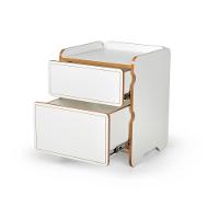 Mesa De Cabeceira 2 Gavetas 45cm Cindy - Branco - 8