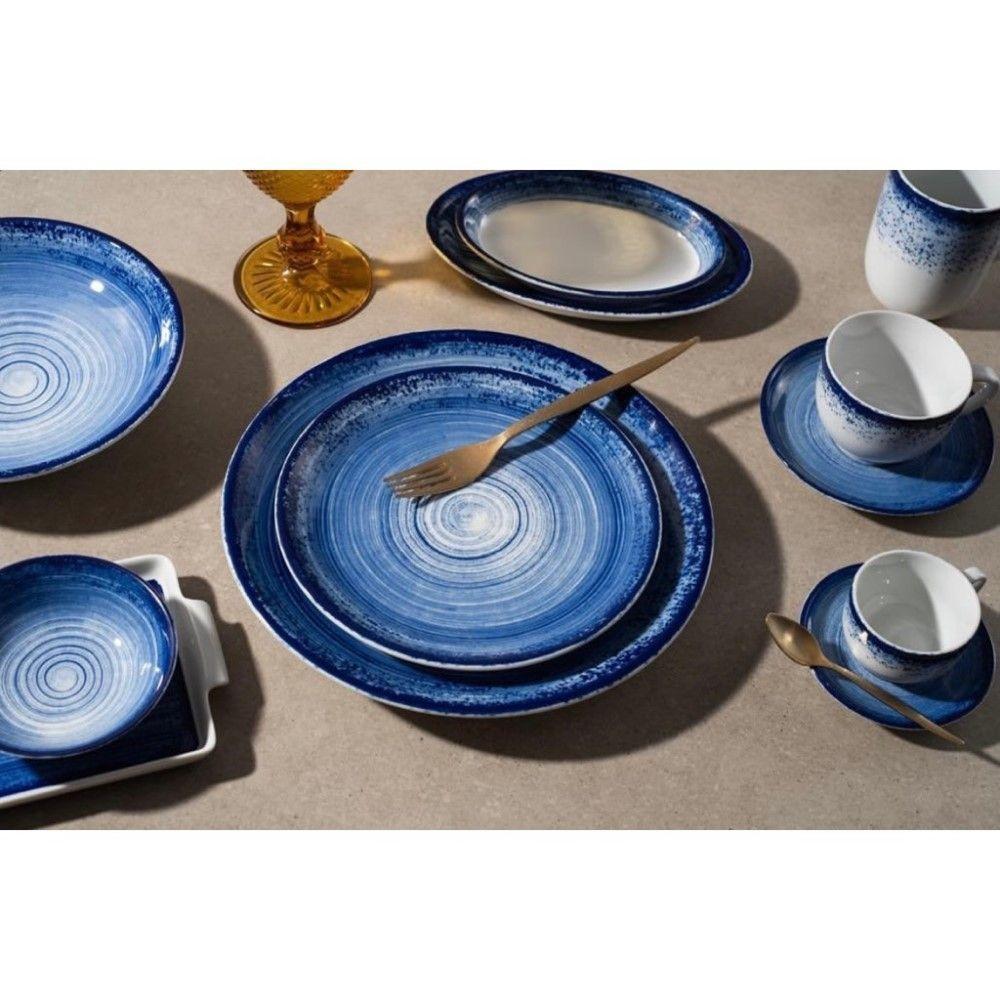 Aparelho De Jantar 20 Peças Esfera Azul Schmidt - 6