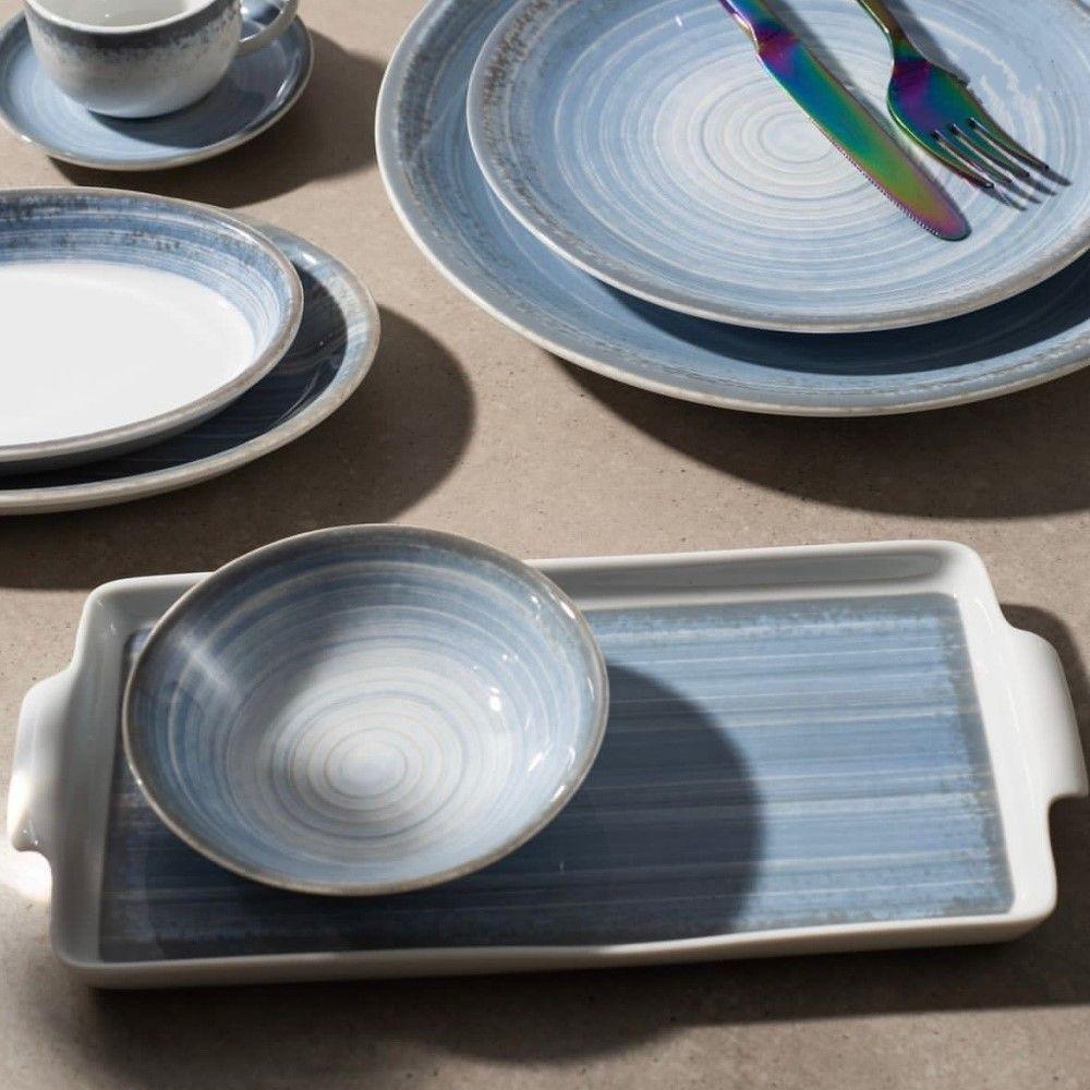 Aparelho De Jantar 20 Peças Esfera Azul Celeste Schmidt - 6