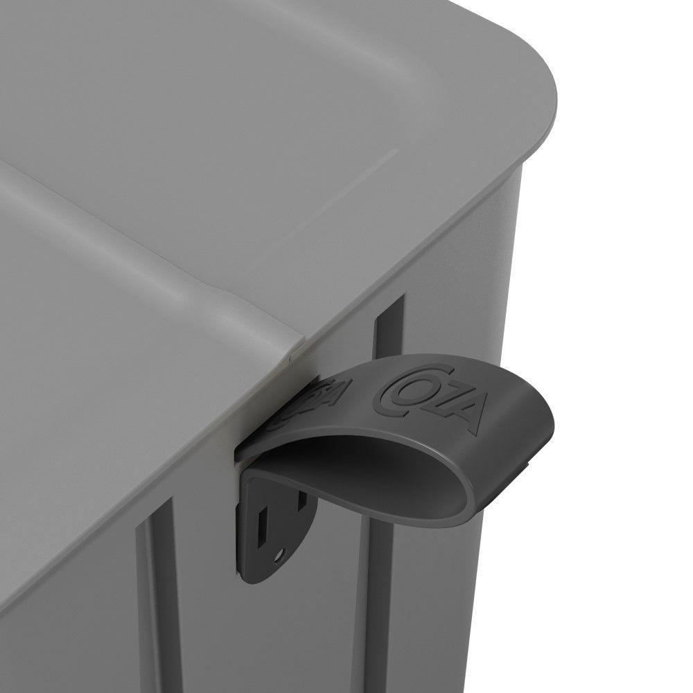 Lixeira Com Pedal Borboleta 6l Cinza Com Alça Chumbo Coza - 7